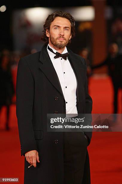 Actor Alessio Boni attends the 'Christine, Cristina' Premiere during day 5 of the 4th Rome International Film Festival held at the Auditorium Parco...