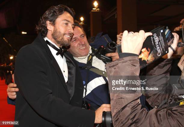 Actor Alessio Boni attends the 'Christine, Cristina' Premiere during day 5 of the 4th Rome International Film Festival held at the Auditorium Parco...