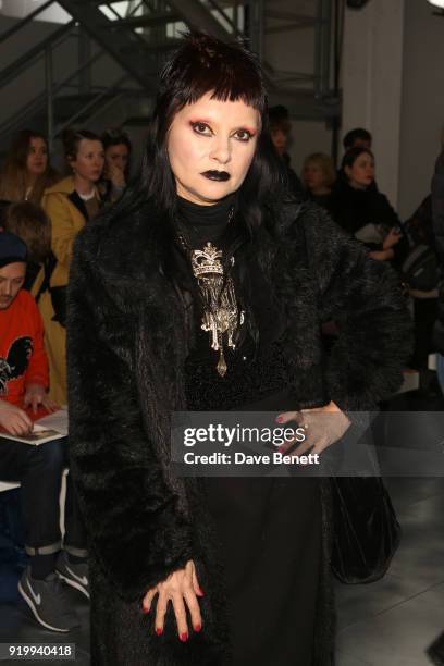 Princess Julia attends the Fashion East show during London Fashion Week February 2018 at TopShop Show Space on February 18, 2018 in London, England.