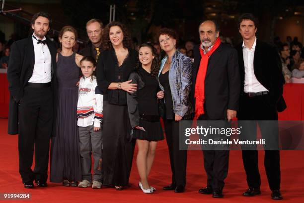 Alessio Boni, Amanda Sandrelli, guest, Amanda Sandrelli, Paola Tiziana Cruciani, Alessandro Haber, Blas Roca-Rey and family attend the "Christine,...