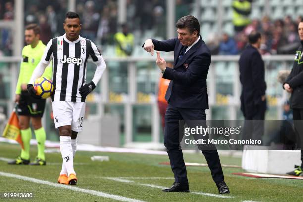 Walter Mazzarri , head coach of Torino FC, gestures during the Serie A football match between Torino Fc and Juventus Fc. Juventus Fc wins 1-0 over...