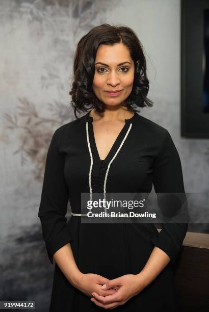 Actress Lidia Danis poses at the 'Genesis' portrait session during the 68th Berlinale International Film Festival Berlin at Berlinale Palace on...