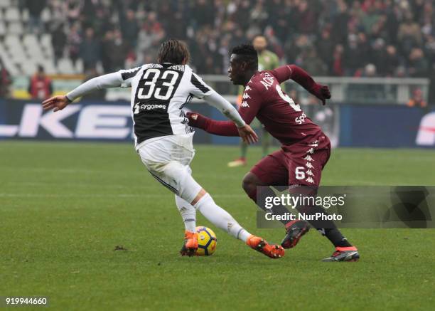 Afriyie Acquah during the Serie A match between Torino FC and Juventus at Stadio Olimpico di Torino on February 18, 2018 in Turin, Italy. .