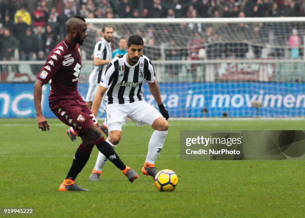 Nicolas N'Koulou during the Serie A match between Torino FC and Juventus at Stadio Olimpico di Torino on February 18, 2018 in Turin, Italy. .
