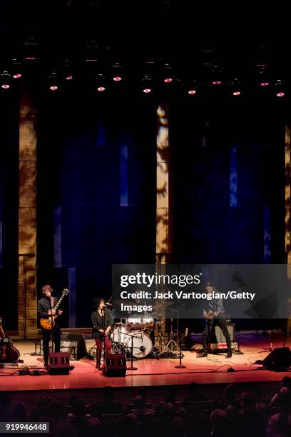 American Blues-Rock group the North Mississippi Allstars perform during the American Byways concert series at Carnegie Hall's Zankel Hall, New York,...