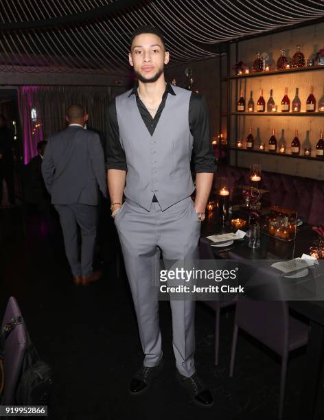 Player Ben Simmons attends the Klutch Sports Group "More Than A Game" Dinner Presented by Remy Martin at Beauty & Essex on February 17, 2018 in Los...