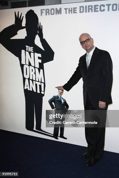 Director Steven Soderbergh arrives for the premiere of 'The Informant!' during the Times BFI 53rd London Film Festival at the Odeon West End on...