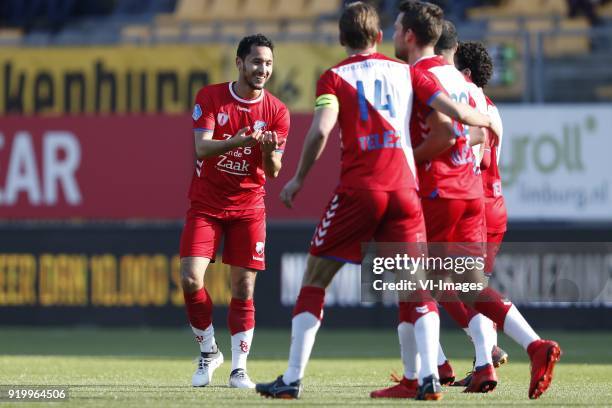 Mark van der Maarel of FC Utrecht, Willem Janssen of FC Utrecht, Sander van der Streek of FC Utrecht, Sean Klaiber of FC Utrecht, Yassin Ayoub of FC...