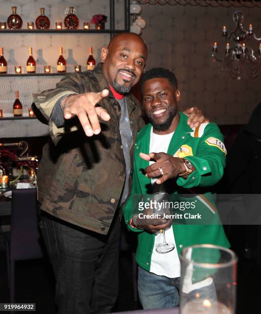 Steve Stoute and Kevin Hart attend the Klutch Sports Group "More Than A Game" Dinner Presented by Remy Martin at Beauty & Essex on February 17, 2018...