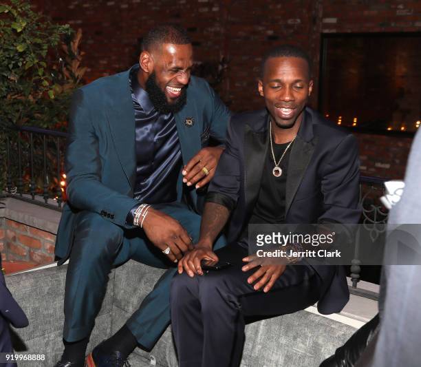 Lebron James and Agent Rich Paul attend the Klutch Sports Group "More Than A Game" Dinner Presented by Remy Martin at Beauty & Essex on February 17,...