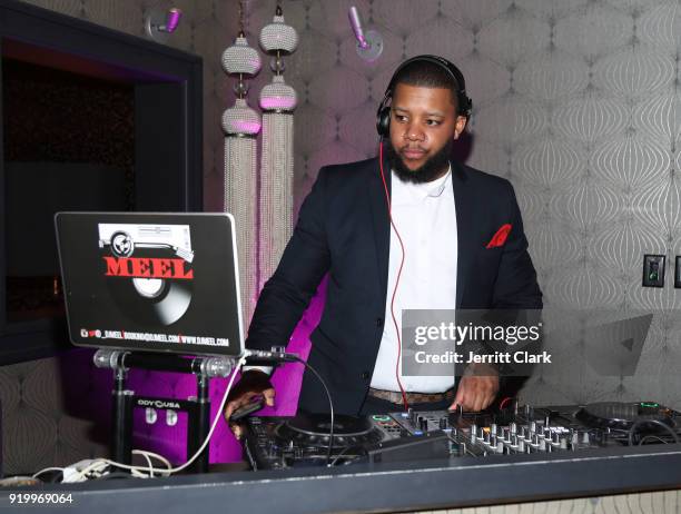 Meel spins the Klutch Sports Group "More Than A Game" Dinner Presented by Remy Martin at Beauty & Essex on February 17, 2018 in Los Angeles,...