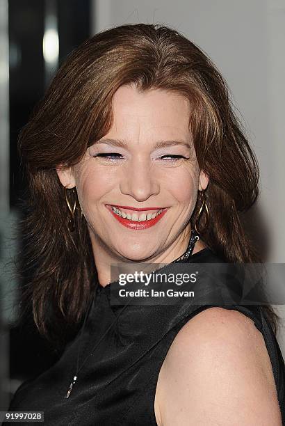 Kerry Fox arrives for the premiere of 'Bright Star' during the Times BFI 53rd London Film Festival at the Odeon Leicester Square on October 19, 2009...