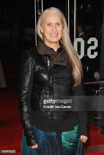 Director Jane Campion arrives for the premiere of 'Bright Star' during the Times BFI 53rd London Film Festival at the Odeon Leicester Square on...