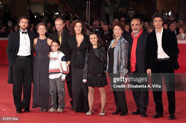 Alessio Boni, Amanda Sandrelli, guest, Stefania Sandrelli, Paola Tiziana Cruciani, Alessandro Haber, Blas Roca-Rey and family attend the 'Christine,...