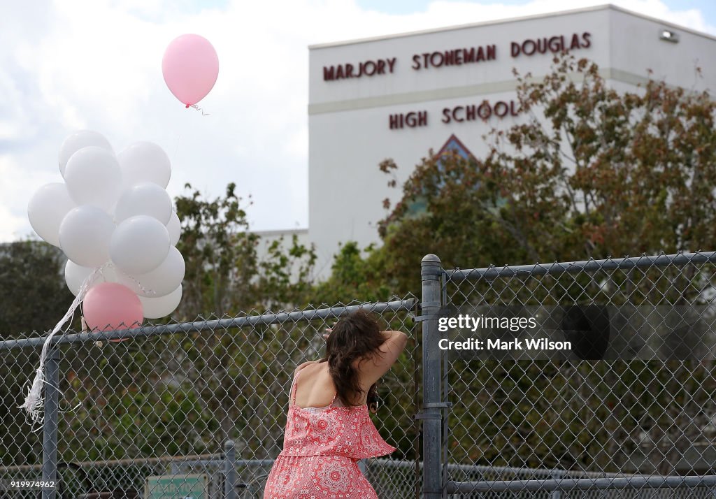 Florida Town Of Parkland In Mourning, After Shooting At Marjory Stoneman Douglas High School Kills 17