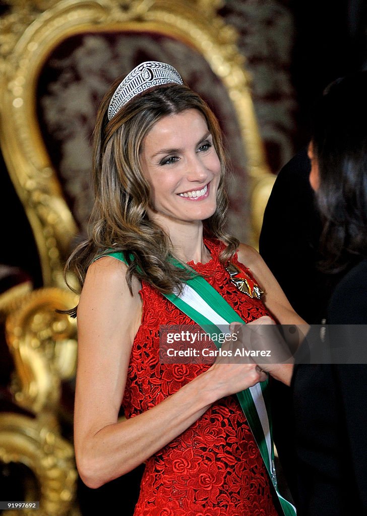Spanish Royals Host Gala Dinner with Michel Suleiman, President of Lebanon
