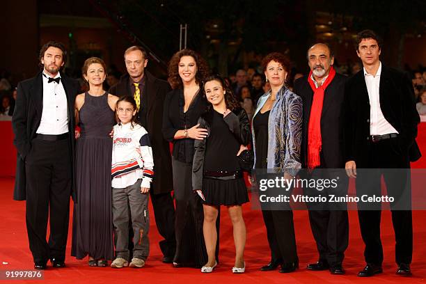 Alessio Boni, Amanda Sandrelli, guest, Stefania Sandrelli, Paola Tiziana Cruciani, Alessandro Haber, Blas Roca-Rey and family attend the "Christine,...