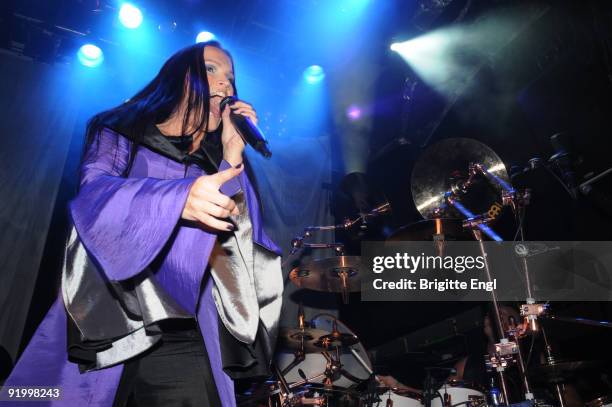 Tarja Turunen performs on stage at O2 Islington Academy on October 19, 2009 in London, England.