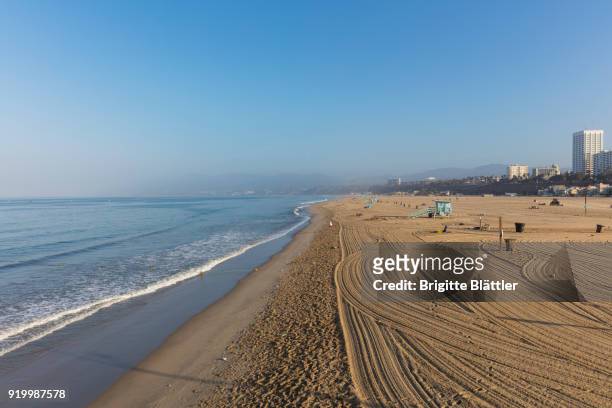 santa monica state beach - brigitte blättler stock pictures, royalty-free photos & images