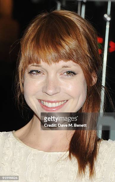 Antonia Campbell-Hughes attends the premiere for 'Bright Star' during the Times BFI London Film Festival at the Odeon Leicester Square on October 19,...