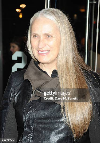 Jane Campion attends the premiere for 'Bright Star' during the Times BFI London Film Festival at the Odeon Leicester Square on October 19, 2009 in...