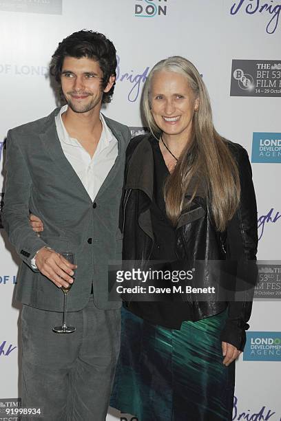 Ben Whishaw and Jane Campion attend the premiere for 'Bright Star' during the Times BFI London Film Festival at the Odeon Leicester Square on October...