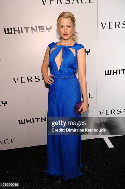 Actress Mamie Gummer attends the 2009 Whitney Museum Gala at The Whitney Museum of American Art on October 19, 2009 in New York City.