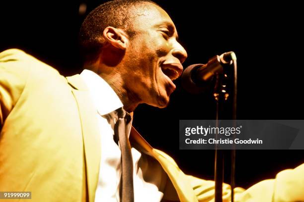 Raphael Saadiq performs on stage at Shepherds Bush Empire on October 19, 2009 in London, England.