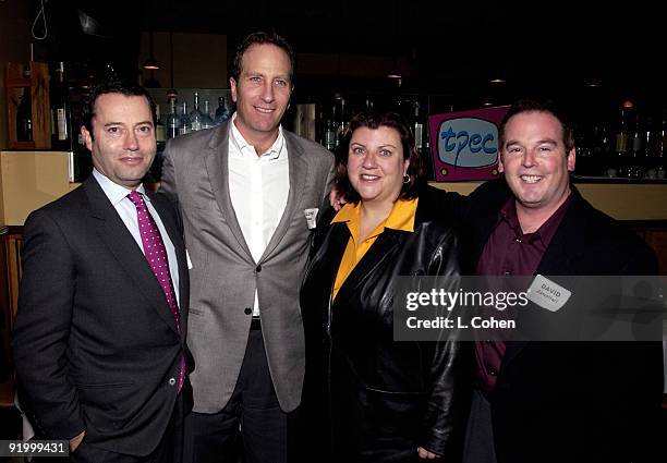 Colin Callender, Lloyd Braun Gail Berman David Janollari at the 2001 TPEC Holiday Party