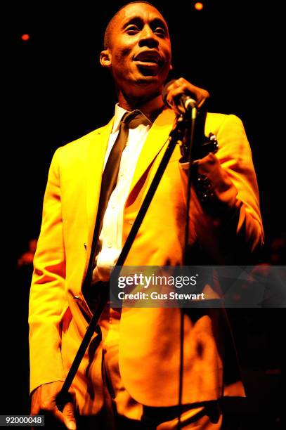 Raphael Saadiq performs on stage at Shepherds Bush Empire on October 19, 2009 in London, England.