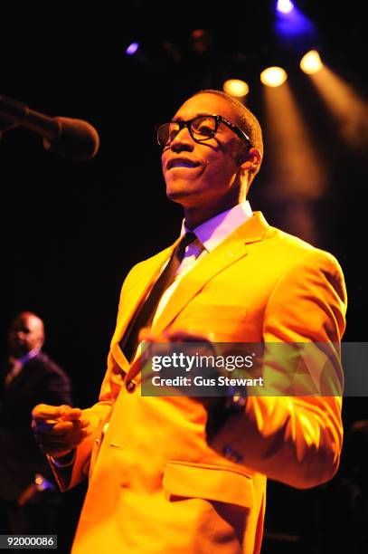 Raphael Saadiq performs on stage at Shepherds Bush Empire on October 19, 2009 in London, England.