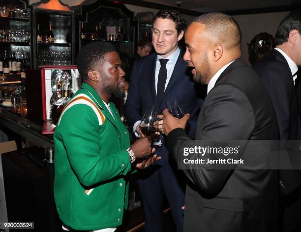 Kevin Hart, Thomas Beraud-Sudreau and Had Teherany, President of Adelaide Park toast with Louis XIII at the Klutch Sports Group "More Than A Game"...