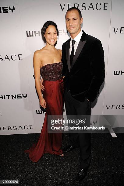 Photographer Nigel Barker and wife Cristen Barker attend the 2009 Whitney Museum Gala at The Whitney Museum of American Art on October 19, 2009 in...