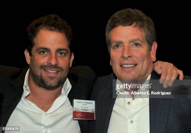 Producer/Director Brett Ratner and Producer/Director David Zucker attend The Producers: Creating Hollywood's Brands And Blockbusters during the...
