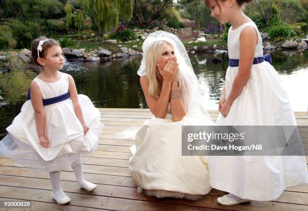 Singer Natasha Bedingfield poses during her wedding ceremony Matt Robinson held at Church Estate Vinyards on March 21, 2009 in Malibu, California.