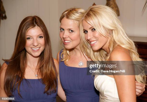 Singer Natasha Bedingfield with bridesmades Karin Myrin and Nikola Kolvet before the wedding ceremony of singer Natasha Bedingfield and Matt Robinson...