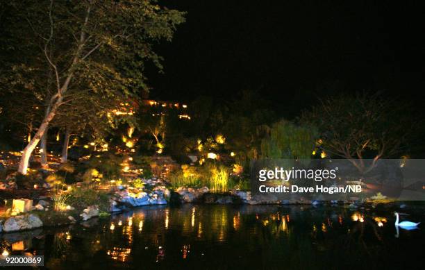 General view during the wedding ceremony of singer Natasha Bedingfield and Matt Robinson held at Church Estate Vinyards on March 21, 2009 in Malibu,...