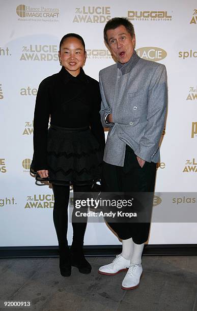 Jean-Paul Goude and Karen Goude attend the 7th annual Lucie Awards at Alice Tully Hall, Lincoln Center on October 19, 2009 in New York City.