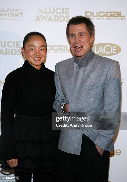 Jean-Paul Goude and Karen Goude attend the 7th annual Lucie Awards at Alice Tully Hall, Lincoln Center on October 19, 2009 in New York City.