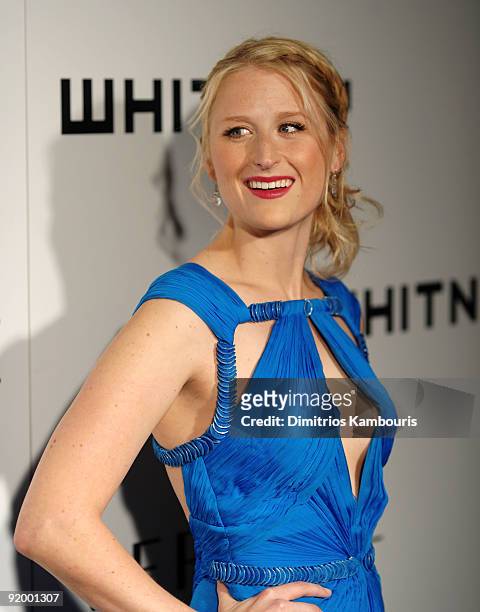 Actress Mamie Gummer attends the 2009 Whitney Museum Gala at The Whitney Museum of American Art on October 19, 2009 in New York City.