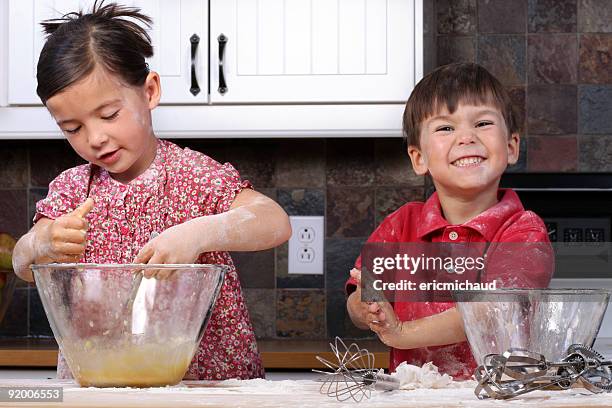 cooking together - yam pie stock pictures, royalty-free photos & images