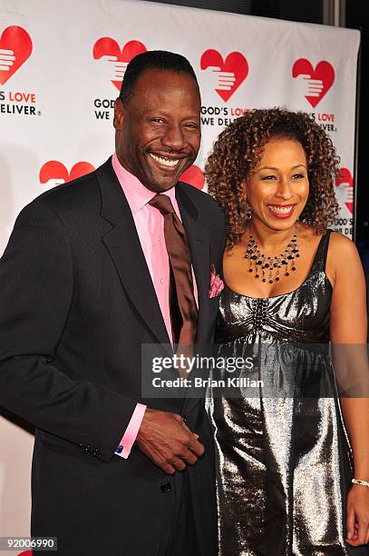 Actress Tamara Tunie and husband Gregory Generet attend the 2009 Golden Heart awards at the IAC Building on October 19, 2009 in New York City.