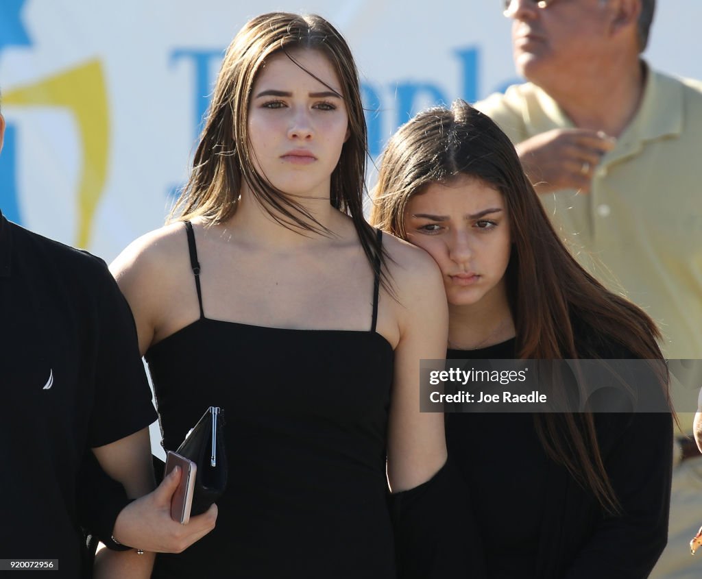 Florida Town Of Parkland In Mourning, After Shooting At Marjory Stoneman Douglas High School Kills 17