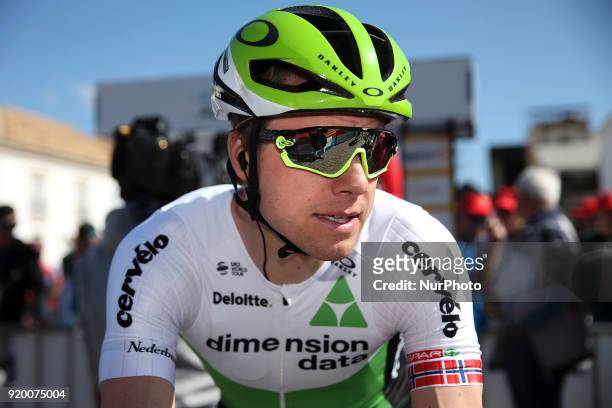 Edvald Boasson Hagen of Team Dimension Data before the 5th stage of the cycling Tour of Algarve between Faro and Alto do Malhao, on February 18, 2018.