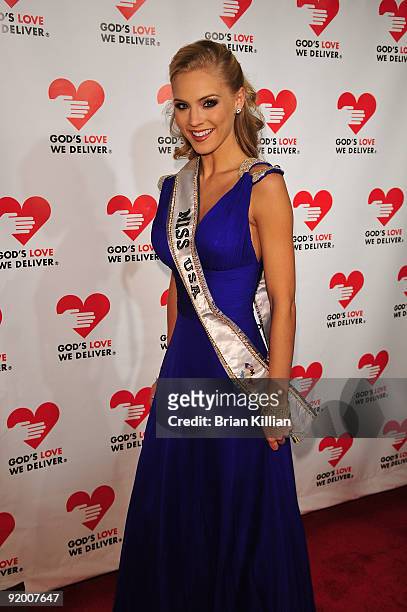 Miss USA 2009 Kristen Dalton attends the 2009 Golden Heart awards at the IAC Building on October 19, 2009 in New York City.