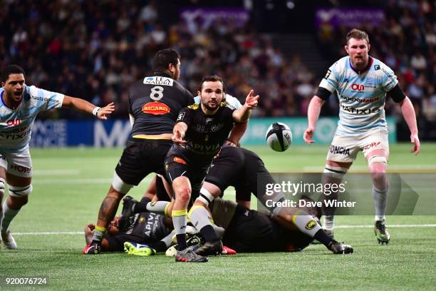 Alexi Bales of La Rochelle during the French Top 14 match between Racing 92 and La Rochelle at U Arena on February 18, 2018 in Nanterre, France.