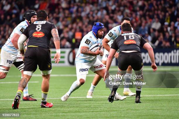 Ole Avei of Racing 92 during the French Top 14 match between Racing 92 and La Rochelle at U Arena on February 18, 2018 in Nanterre, France.