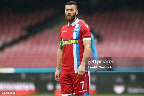 Mirco Antenucci of Spal during the Serie A TIM match between SSC Napoli and Spal at Stadio San Paolo Naples Italy on 18 February 2018.