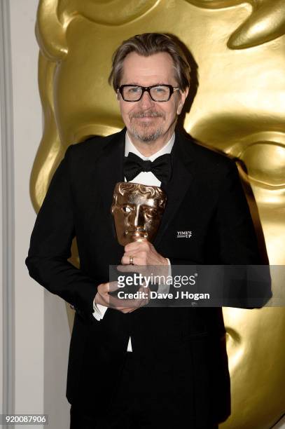 Gary Oldman attends the EE British Academy Film Awards gala dinner held at Grosvenor House, on February 18, 2018 in London, England.