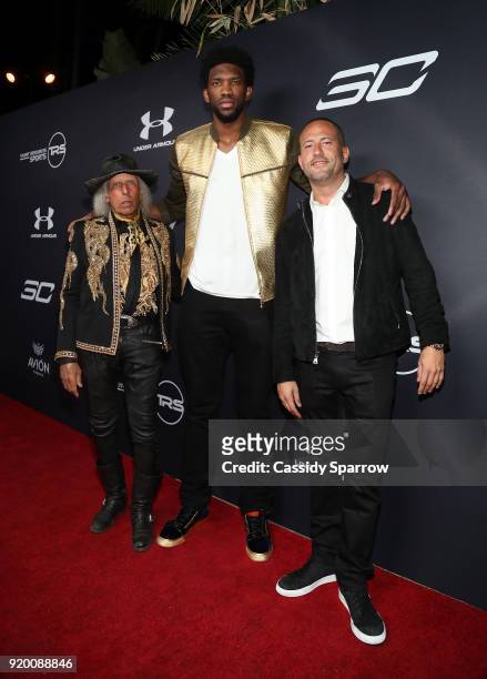 James Goldstein, Joel Embiid and David Spencer Attend Tequila Avion hosts NBA All-Star After Party presented by Talent Resources on February 17, 2018...